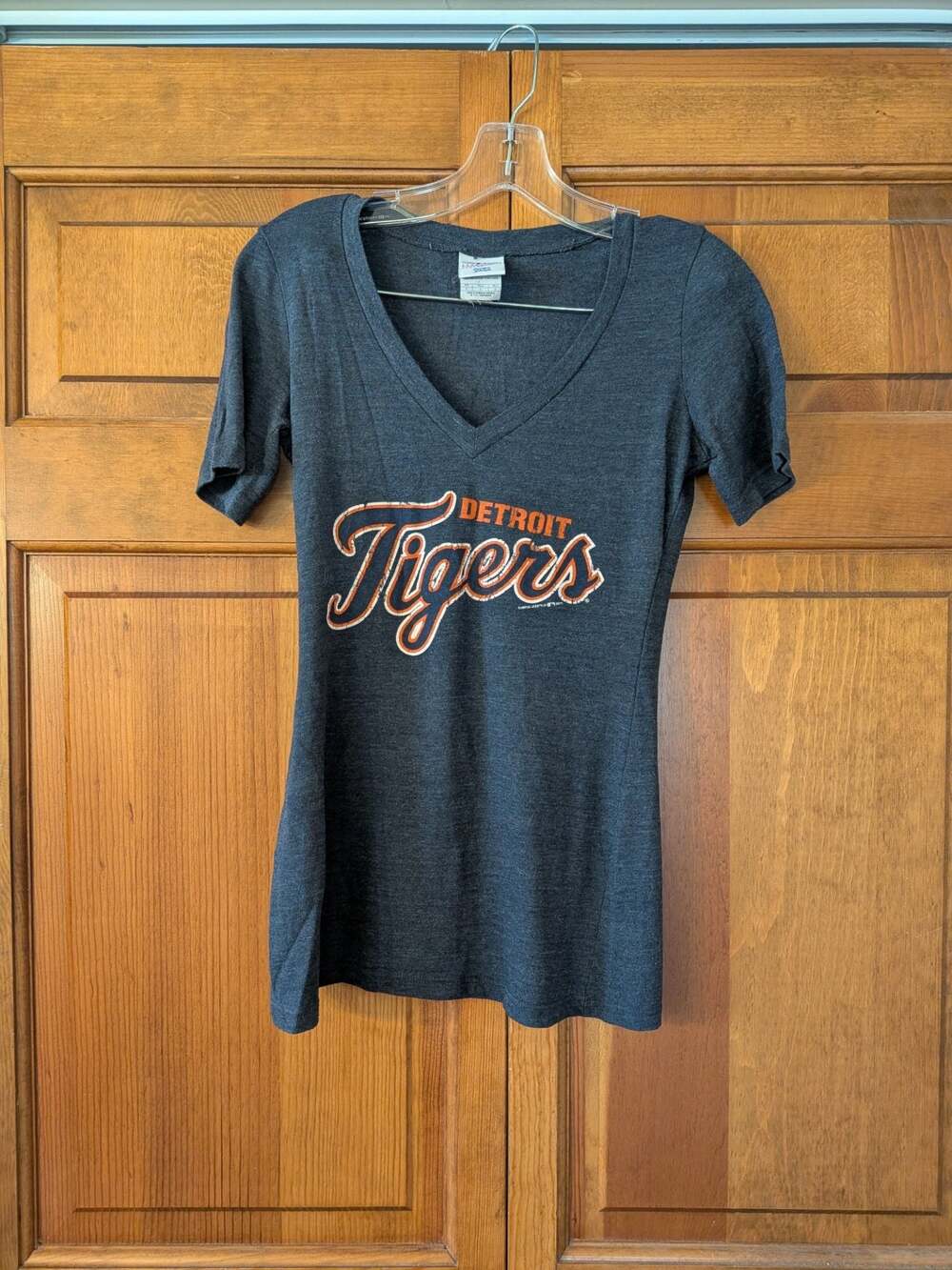 Campus Lifestyle Genuine Merchandise Detroit Tigers Women's V-Neck T-Shirt